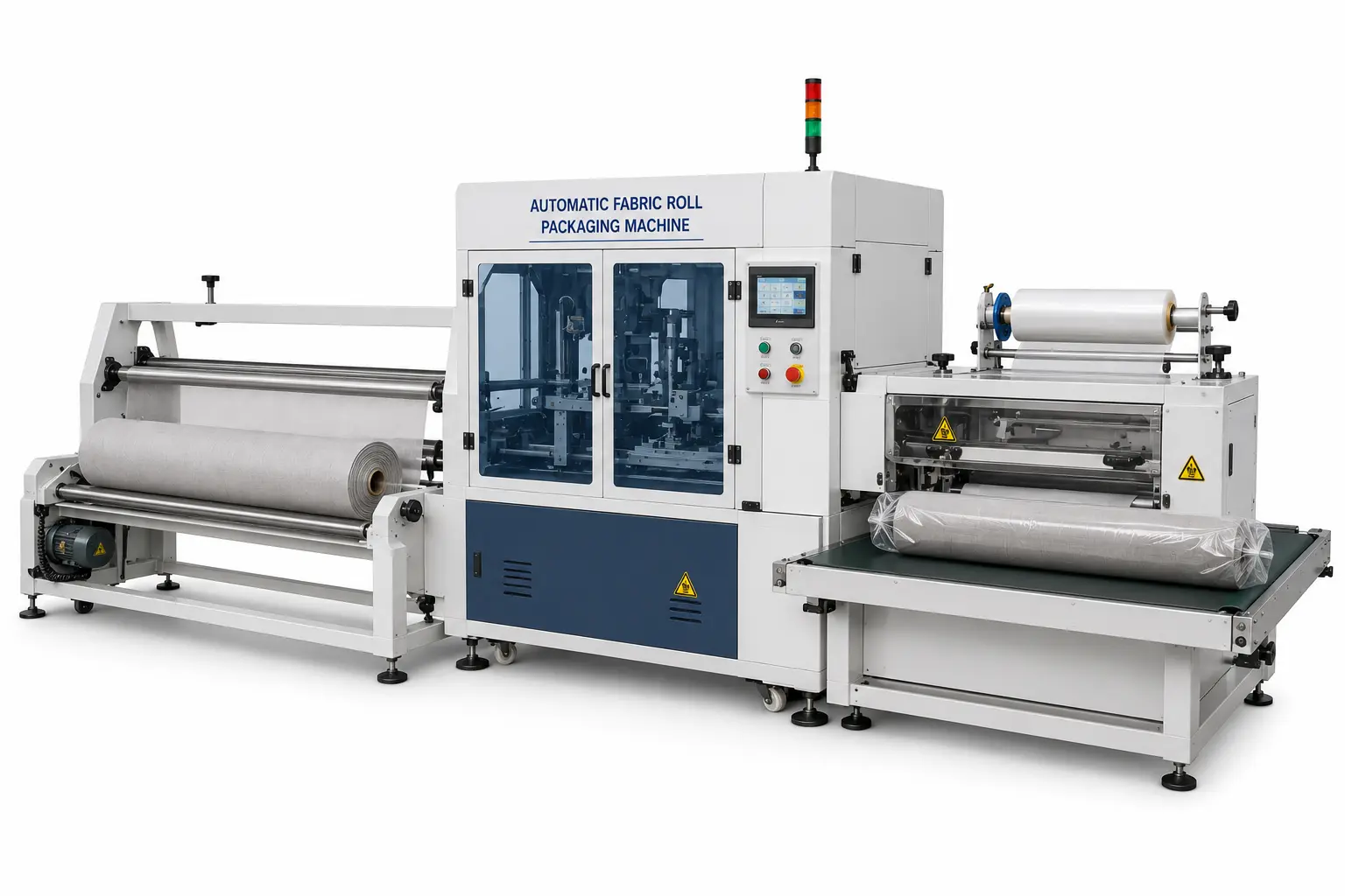 Automatic Fabric Roll Packaging Machine